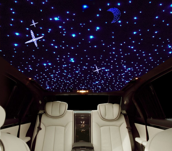 Имитация звёздного неба в автомобиль в Москве