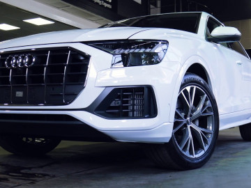 Оклейка зона риска Audi Q8 полиуретановой пленкой DOTCARS PPF